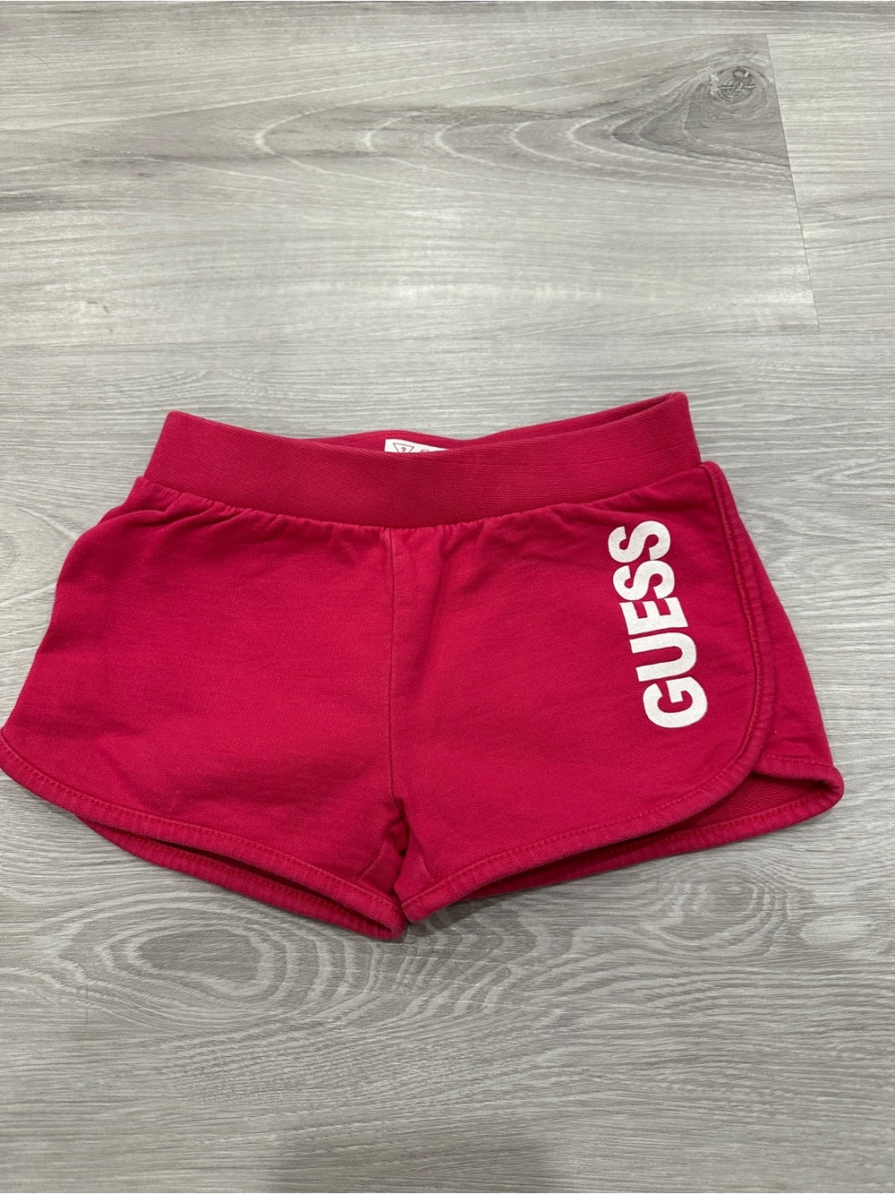 GUESS Hot Pink Kids Athletic Shorts with Logo